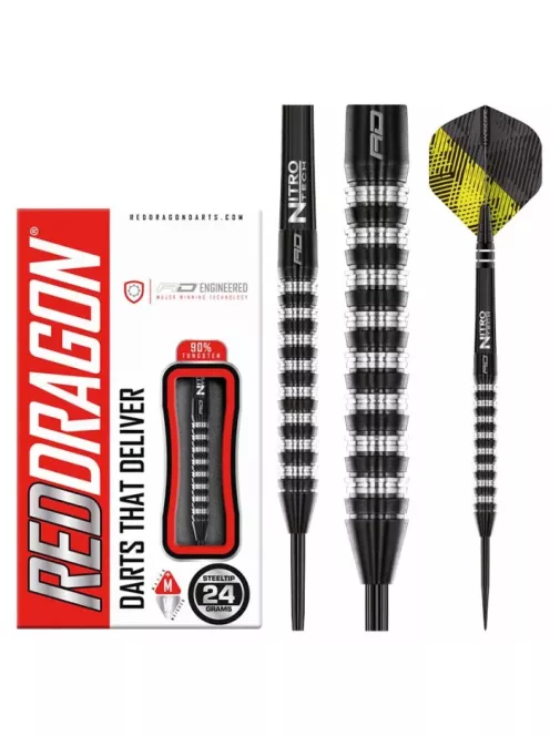 DART SET STEEL RED DRAGON RAZOR EDGE ELITE 24G 90%