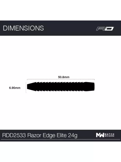 DART SET STEEL RED DRAGON RAZOR EDGE ELITE 24G 90%