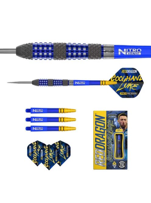 DART SZETT STEEL RED DRAGON LUKE HUMPHRIES TX2, 22g 90% 