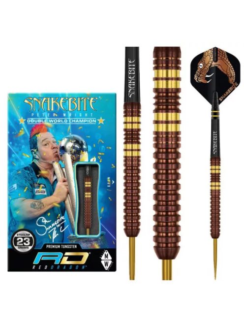 DART SZETT STEEL RED DRAGON PETER WRIGHT COPPER FUSION, 23g 90% 