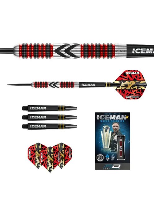 DART SZETT STEEL RED DRAGON GERWYN PRICE FIREBIRD, 21g 90% 