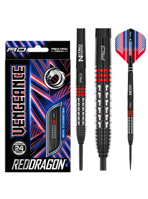 Dart szett Red Dragon VENGEANCE RED 24g 90% 