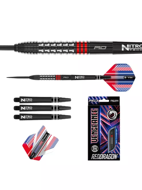 Dart szett Red Dragon VENGEANCE RED 24g 90% 