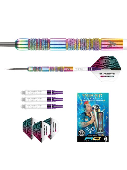 DART SZETT STEEL RED DRAGON PETER WRIGHT DIAMOND FUSION SPECTRON SE 21g 90%