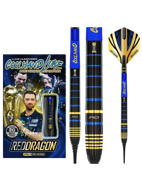 DART SZETT SOFT RED DRAGON LUKE HUMPHRIES TX4 AVENGER, 20g 90%