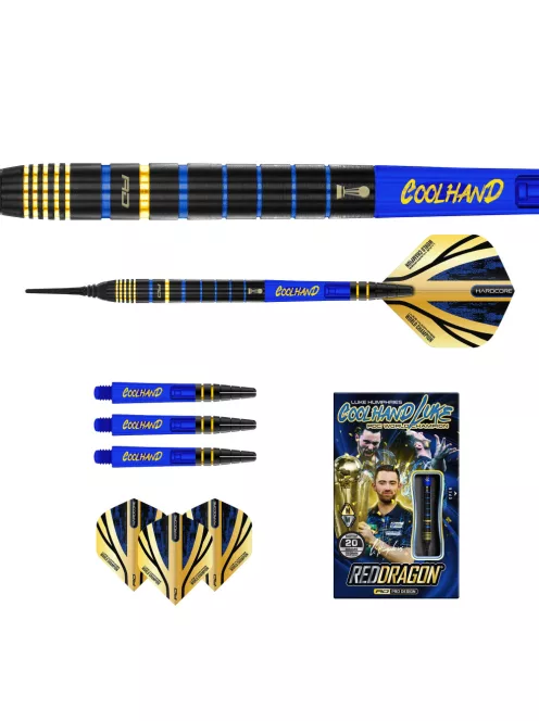 DART SZETT SOFT RED DRAGON LUKE HUMPHRIES TX4 AVENGER, 20g 90%