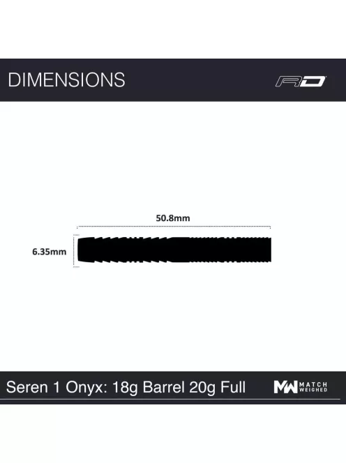 Dart szett soft Red Dragon Seren 1 Onyx 18g, 90% 