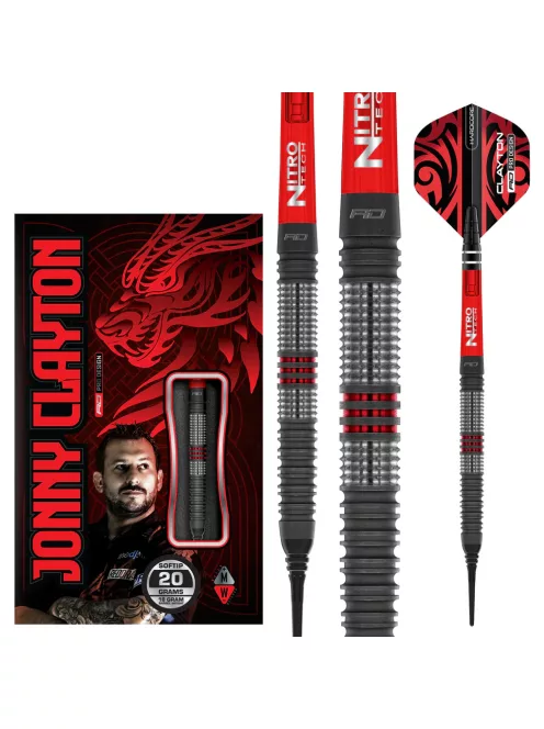 Dart szett soft Red Dragon Jonny Clayton Hiraeth 20g, 90%