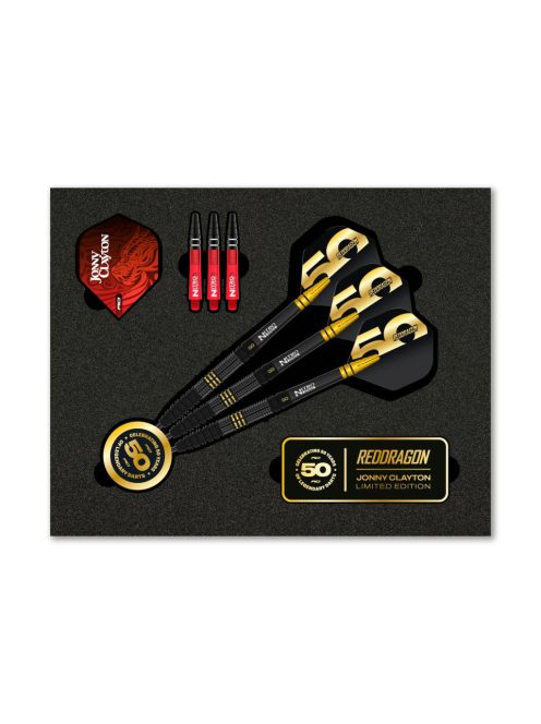 dart szett steel Red Dragon 50 Years Jonny Clayton, 22gr,  90%