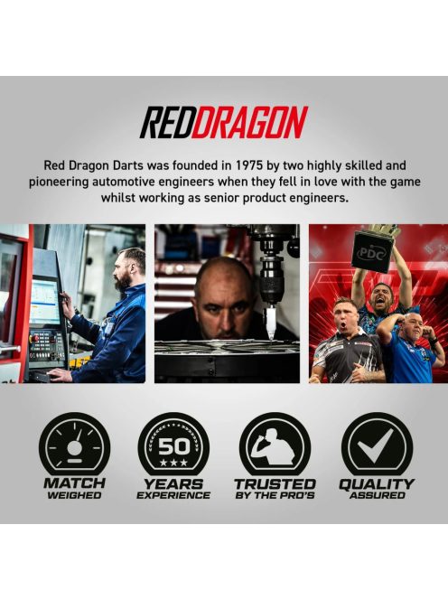 dart szett steel Red Dragon 50 Years Jonny Clayton, 22gr,  90%