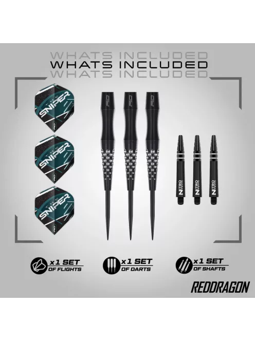 Dart szett Red Dragon steel Connor Scoutt 22gr, 90%