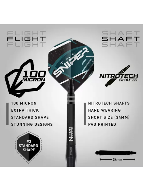 Dart szett Red Dragon steel Connor Scoutt 22gr, 90%