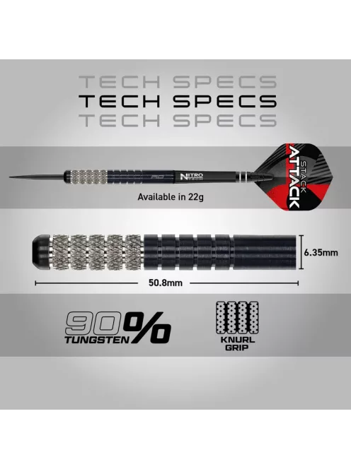 Dart szett Red Dragon steel Rob Owen 22gr, 90%