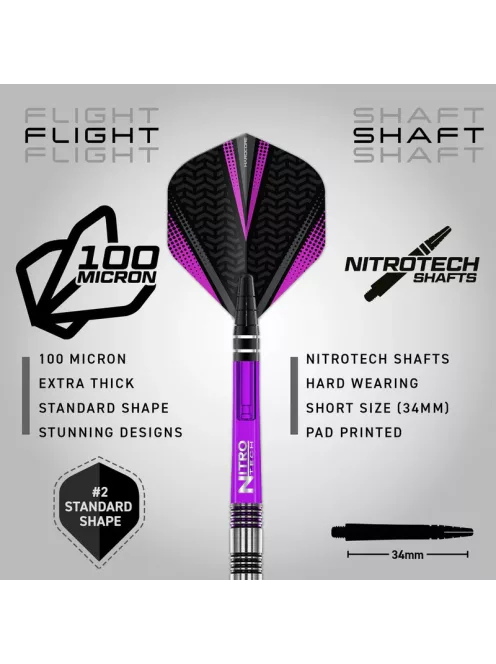 Dart szett Red Dragon steel Gemma HAyter 22gr, 90%