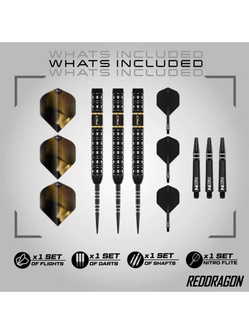 Dart szett steel Red Dragon Ascend Parallel 22g, 90%