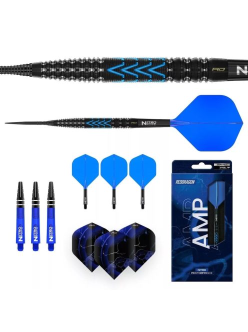 Dart szett steel Red Dragon Amp Tapered 21g, 90%