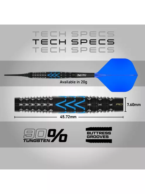 dart szett soft Red Dragon Amp Torpedo 22gr, 90%