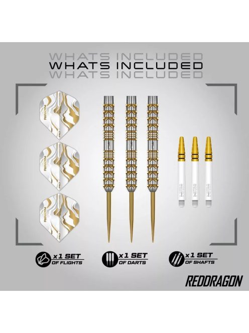 Dart szett steel Red Dragon Paradym Gold Parallel, 22g, 90%