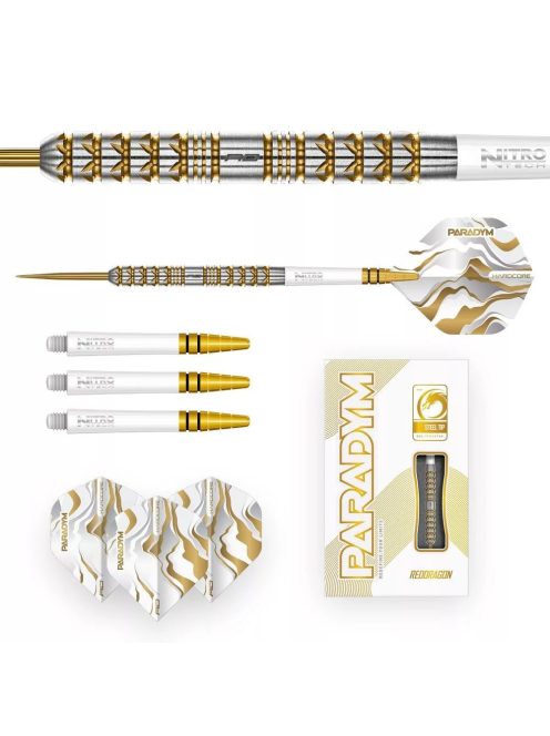Dart szett steel Red Dragon Paradym Gold Parallel, 24g, 90%