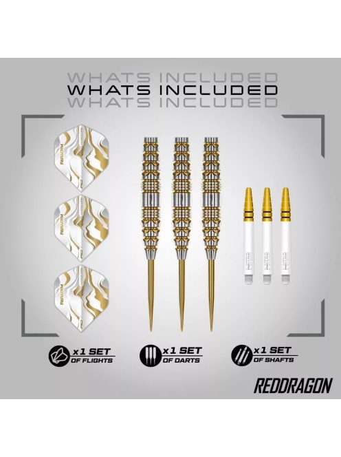 Dart szett steel Red Dragon Paradym Gold Torpedo, 23g, 90%