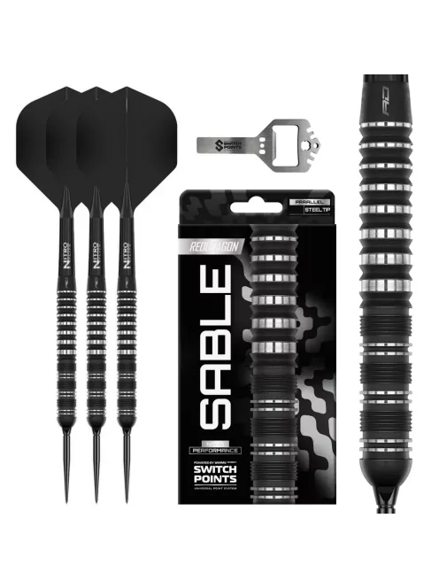 dart szett Red Dragon steel Sable 01 90% Switch Point Parallel 21g