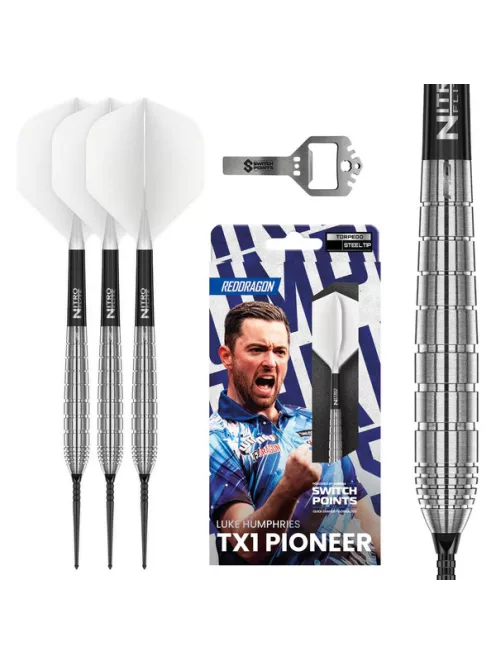 Dart szett Red Dragon steel Luke Humphries TX1 Switch Point 22g 90%