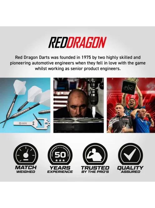 Dart szett Red Dragon steel Luke Humphries TX1 Switch Point 22g 90%