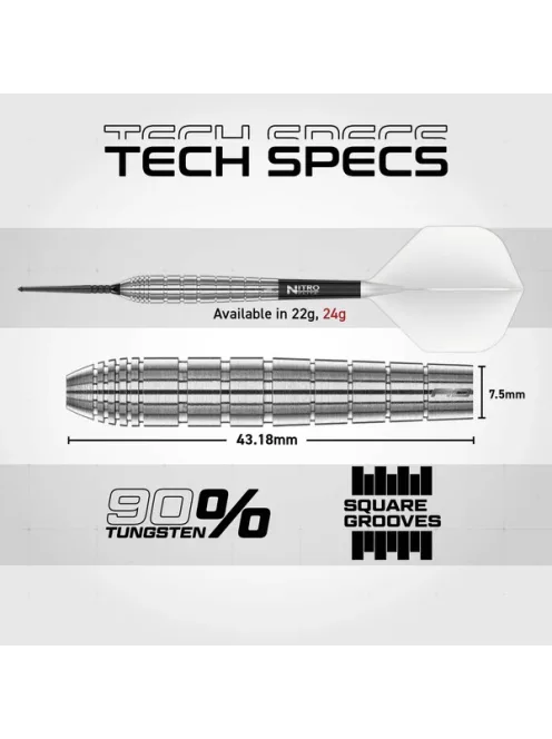 Dart szett Red Dragon steel Luke Humphries TX1 Switch Point 24g 90%