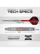 darts nyíl Red Dragon Jonny Clayton, brass steeldarts, 21g