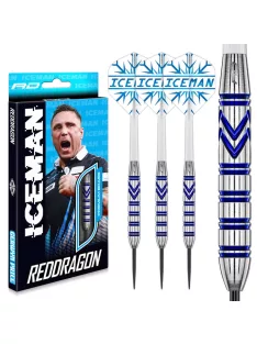 darts nyíl Red Dragon Gerwyn Price, brass steeldarts, 21g