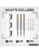 darts nyíl Red Dragon Gian van Veen, brass steeldarts, 21g