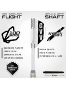 darts nyíl Red Dragon Gian van Veen, brass steeldarts, 21g