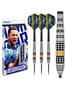 darts nyíl Red Dragon Luke Humphries, brass steeldarts, 21g