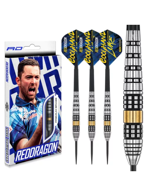 darts nyíl Red Dragon Luke Humphries, brass steeldarts, 21g
