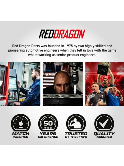 darts nyíl Red Dragon Luke Humphries, brass steeldarts, 21g