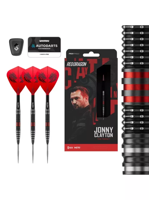 Darts szett steel Red Dragon Jonny Clayton RD-PRO Switch Point, 22g 90%