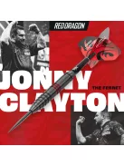 Darts szett steel Red Dragon Jonny Clayton Core Brass réztestű, 21g