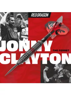   Darts szett steel Red Dragon Jonny Clayton Core Brass réztestű, 21g