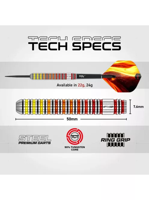 dart szett Red Dragon Furnace steel 90%, 22 gr