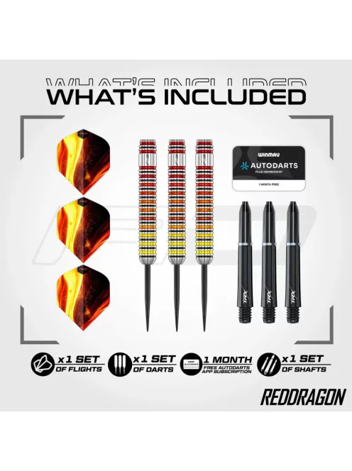 dart szett Red Dragon Furnace steel 90%, 24 gr