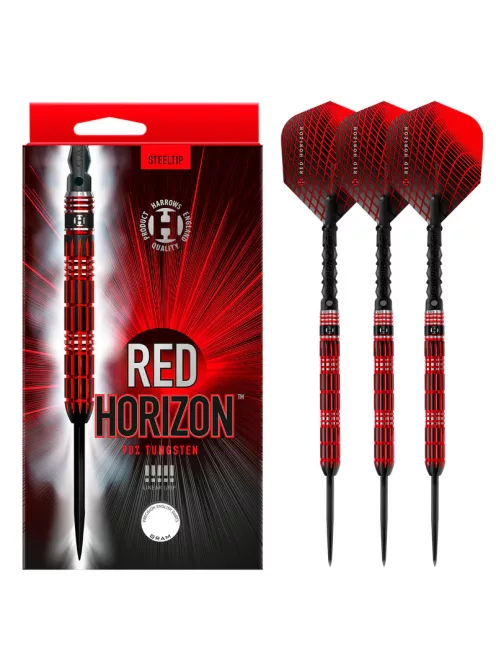 DART SET STEEL HARROWS RED HORIZON 24G, 90% WOLFRAM