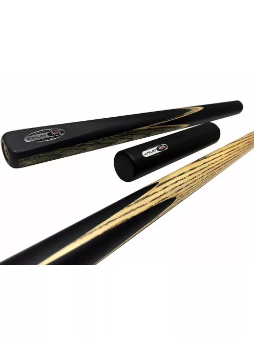 Three-piece snooker cue, Riley ROS3-9 3/4 ash wood cue with 6" extension