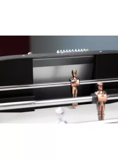 Baby-foot Onyx noir mat indoor luxury foosball table