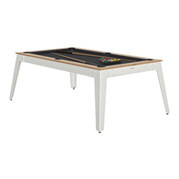 Rene Pierre Billard Steel Chêne sablé / blanc luxury billiard table
