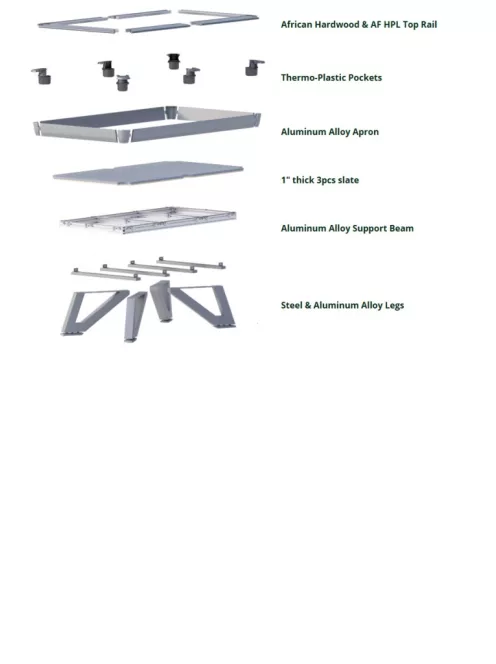 pool verseny biliárd asztal Rasson Wolf 9' fekete