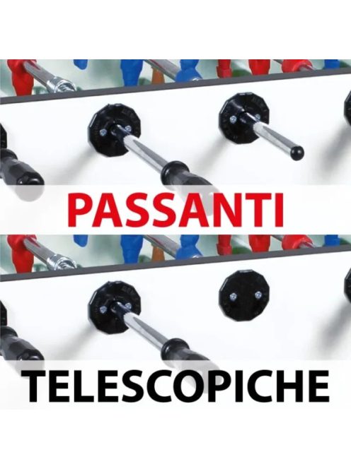 NIR STADIUM csocsóasztal, érmevizsgálóval (átmenő vagy teleszkópos rudazattal)