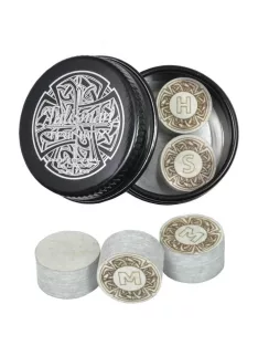 Suede leather glueable Trinity Talisman 10mm medium 1 piece