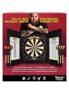   komplett dart csomag Shot Michael Smith darts tábla és kabinet 2 szett nyíllal