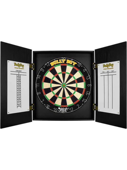 komplett dart csomag Shot Michael Smith darts tábla és kabinet 2 szett nyíllal