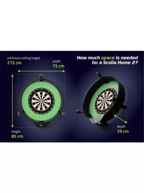 Darts pontszámláló Kamera rendszer - Scolia Home 2 FLEX világítás nélkül
